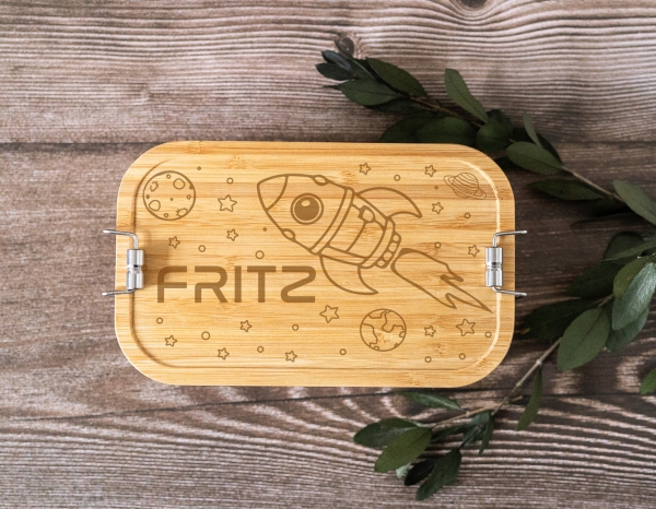 Brotdose Rakete -personalisiert-